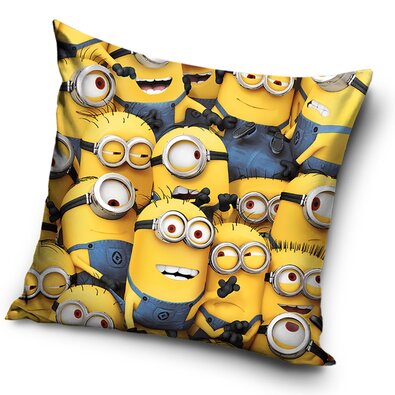 Poszewka na poduszkę Minionki, gdziekolwiek spojrzysz, 40 x 40 cm