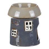 Aroma lampa Hiška siva, keramika, 11 x 11 x 13 cm