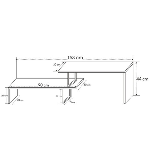 TV-Lowboard Ovit Pine