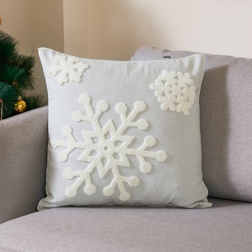 4Home Prevleka za blazino Happy winter siva, 45 x45 cm
