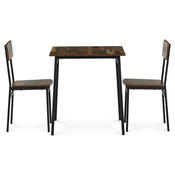 Jídelní set pro 2 osoby CORE Old Wood, černá konstrukce