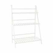 Suport pentru flori din bambus Nepel Tip 1 alb, 70x 40 x 96 cm