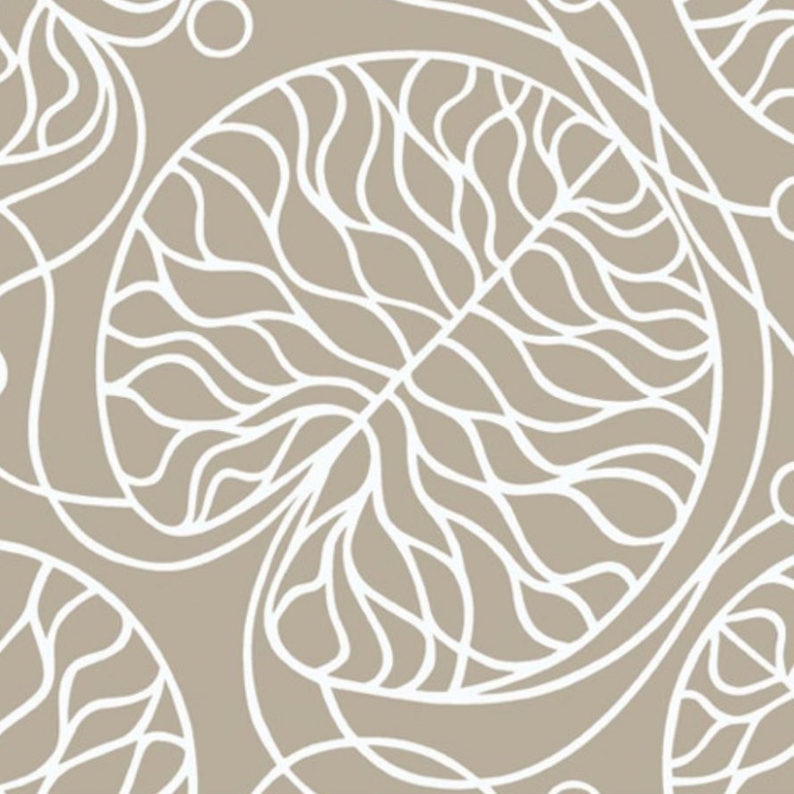 Marimekko Tapeta Bottna 0,7 x 10 m, hnedá/biela