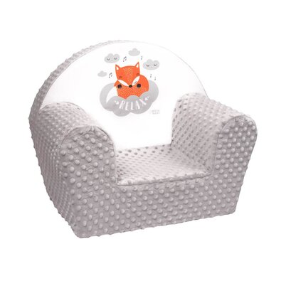 Нове крісло Baby Baby Minky Fox сіре , 42 x 53 см