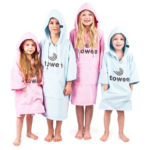 Kindersurfponcho Towee Blau, 50 x 60 cm