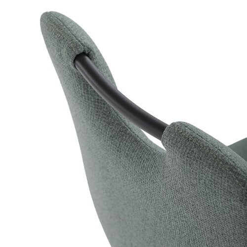 Zestaw jadalniany z blatem ceramicznym i 4 krzesłami, zielony