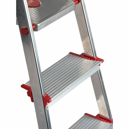 Scară din aluminiu pentru uz profesional Rolser Norma 220, 3 trepte