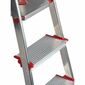 Scară din aluminiu pentru uz profesional Rolser Norma 220, 3 trepte