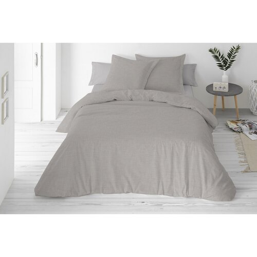 Ágynemű pamut és len keverékből készült , szürke, 160 x 200 cm, 2 db 70 x 80 cm