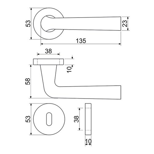 Richter Oceľové kovanie RK.LOPAR.BB.CE