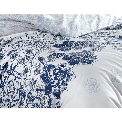 BedTex Pamut ágynemét Armina kék , 220 x 200 cm, 2db 70 x 90 cm