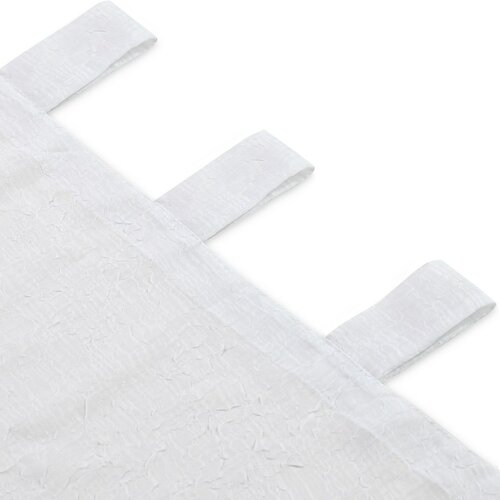 Homede Zavese Kresz Loops, bele, 140 x 140 cm