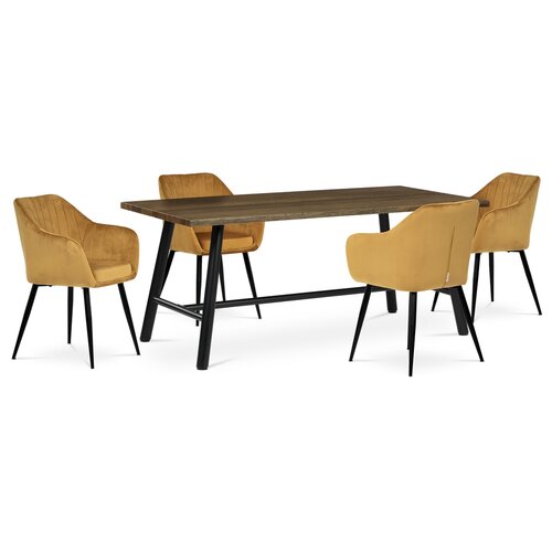 Set de scaune de sufragerie PIKA YEL4, 2 buc