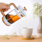 Orion Skleněná konvice/french press Whiteline 0,65 l