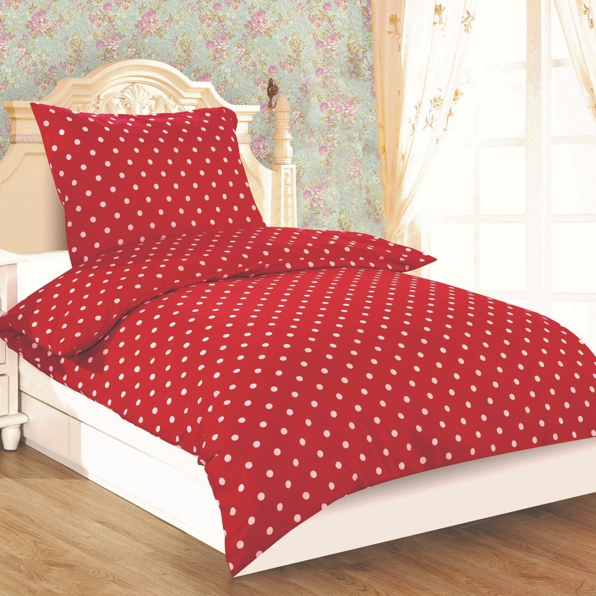 JAHU Obliečky Dallas Červená Čiapočka mikrosatén, 140 x 200 cm, 70 x 90 cm