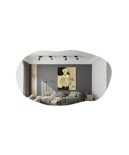 Zrcadlo Lossa Black 52 x 89 cm