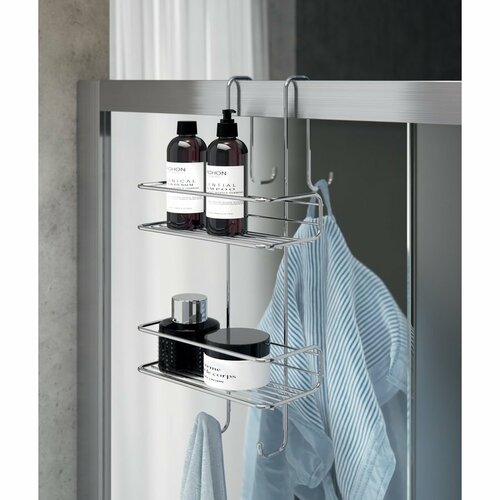 GEDY 2485 Chrom line Duschablage zum Aufhängen, 24 x 49 x 22 cm, silberfarben