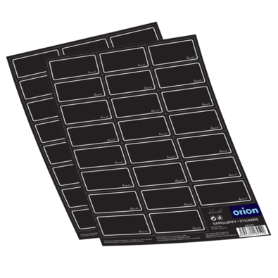 Orion Komplet samolepilnih nalepk za začimbe BLACK2 x 23 kos