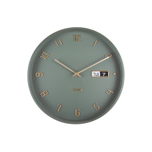 Karlsson 5953GR designové nástěnné hodiny 30 cm, jungle green