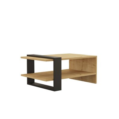 Konferenční stolek Yonca Anthracite and Sapphire Oak