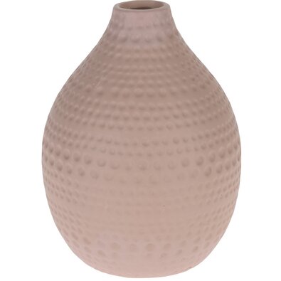 Asuan kerámia váza, rózsaszín, 17,5 cm