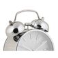 Karlsson 6009CH design ceas cu alarmă argintiu, diametru 12 cm