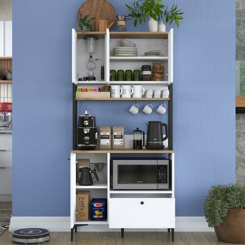 Schrank Jesy Walnut and White