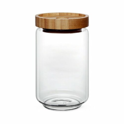 4Home Glasdose mit Deckel BambooStyle, 800 ml