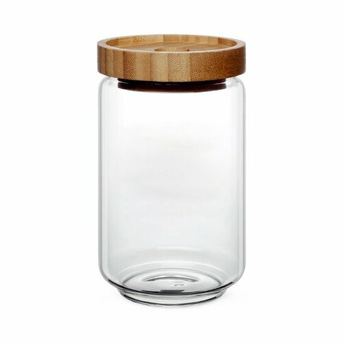 4Home Szklany pojemnik do żywności z wiekiem Bamboo Style, 800 ml