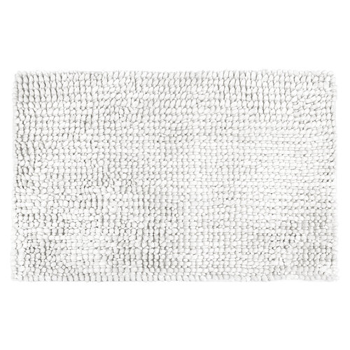Mata łazienkowa Ella micro biała, 50 x 80 cm