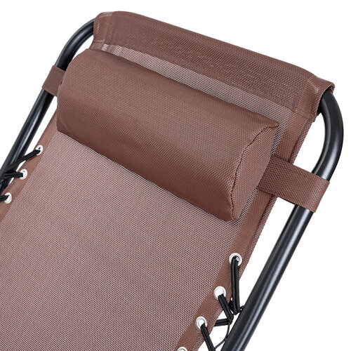 4Home Garten-Positionssessel Relax, Braun