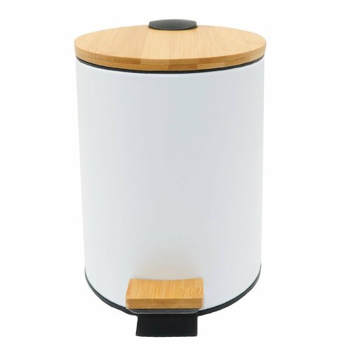 AQUALINE BI006 Bambus кошик для сміття круглий 3 л, білий
