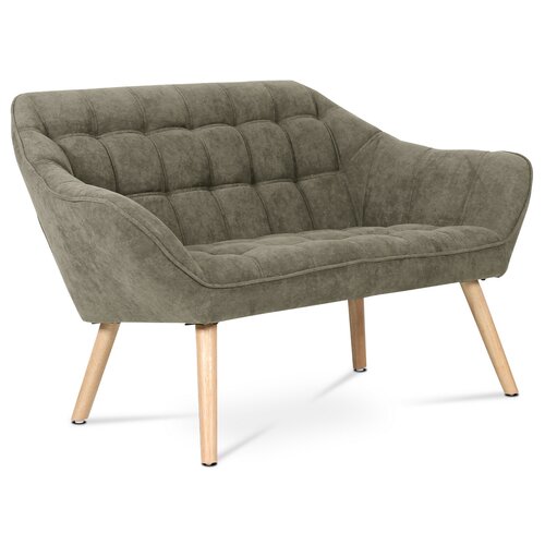 Dwuosobowa sofa AK-322 LAN2, brązowa