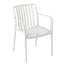 Zahradní židle 45,5 x 57 x 45/81 cm, bílá