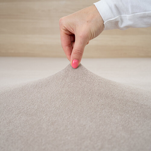 4Home Frottee-Spannbettlaken Grau, 140 x 200 cm