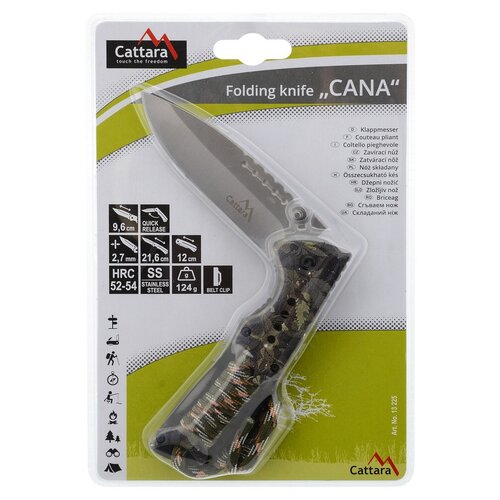 Cattara Zatvárací nôž s poistkou Cana, 21,6 cm