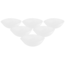 Altom White harmony opálüveg tálka készlet 16 cm, 6 db