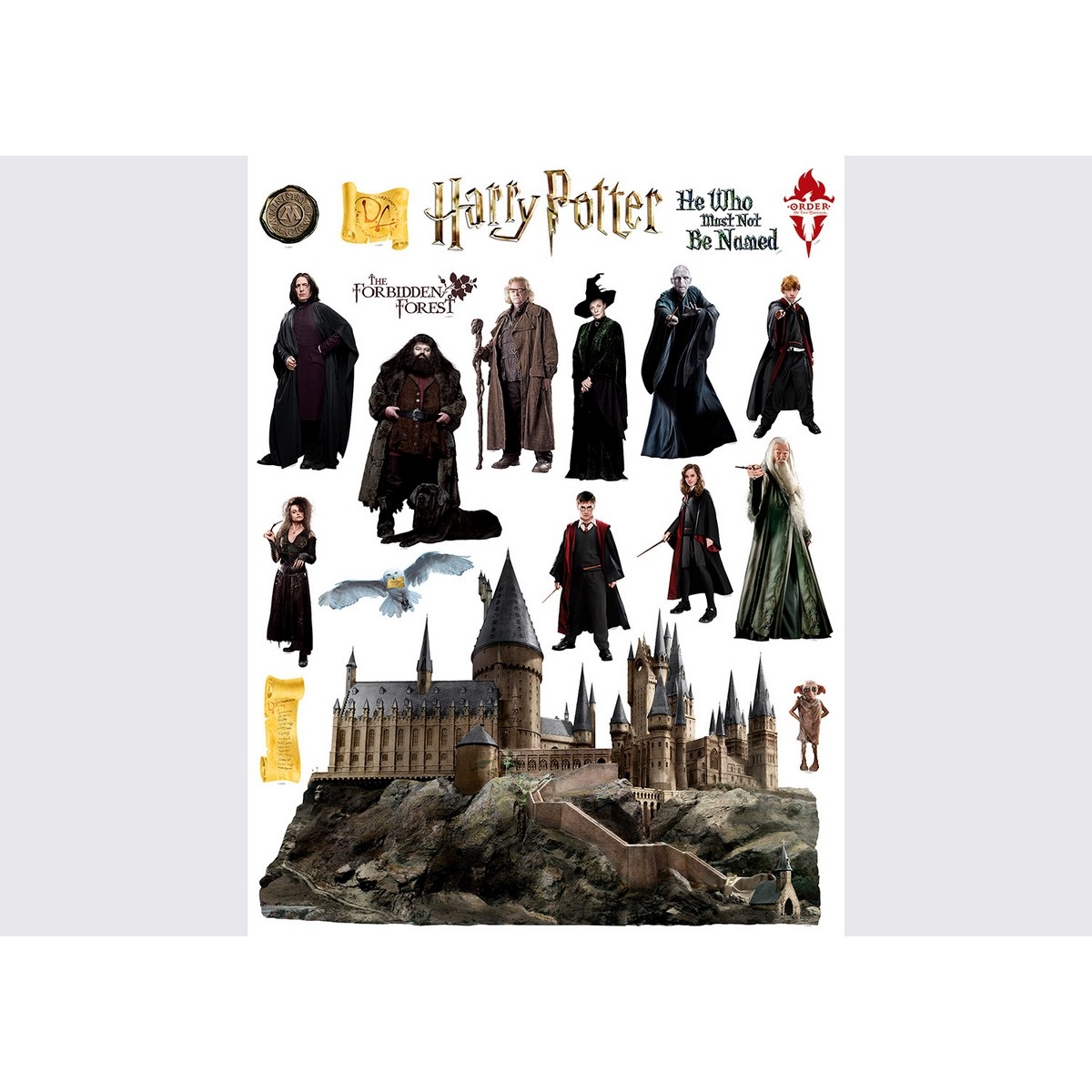 Harry Potter Roxfort öntapadós dekoráció, 65 x 85 cm