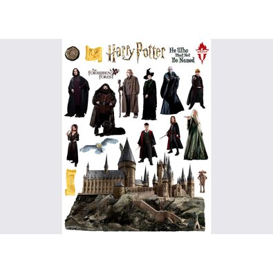 Harry Potter Roxfort öntapadós dekoráció, 65 x 85 cm