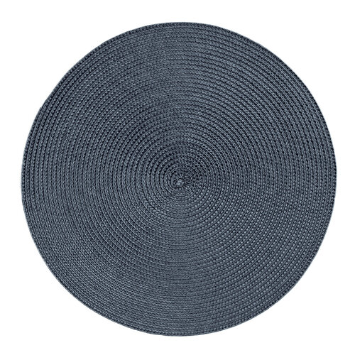 Podkładki na stół Deco okrągłe ciemnoniebieski, śr. 35 cm, 4 szt.