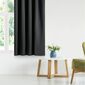 AmeliaHome Blackout Oxford Pleat függöny, fekete, 140 x 245 cm