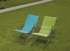 Plážová stolička nastaviteľná, zelená