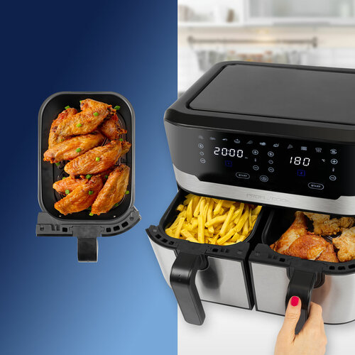 ProfiCook FR 1242 dupla forrólevegős fritőz