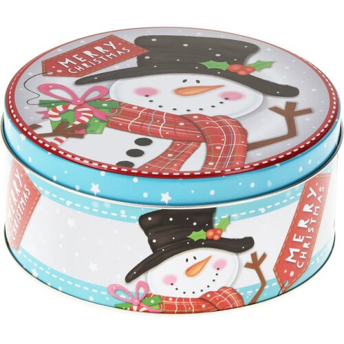 Komplet 3 božičnih pločevinastih škatlic Santa'sFriends