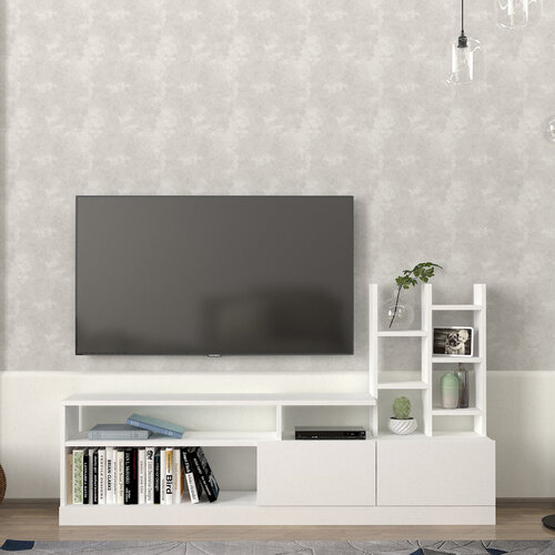 Masă TV Dolunay alb