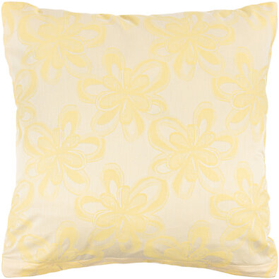 Veba Poszewka na poduszkę z adamaszku Geon Art Kwiat żółty, 40 x 40 cm