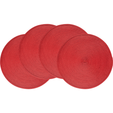 Altom Serving set Straw rdeča, premer 38 cm, set 4kosov