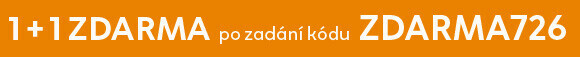 1 + 1 ZDARMA po zadání kódu ZDARMA726