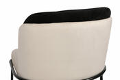 Sada jídelních židlí Dore Cream and Black, 2 ks