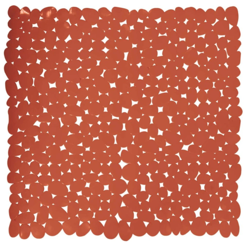 Spirella Protiskluzová podložka do sprchy GALETS, terakota, 53 x 53 cm